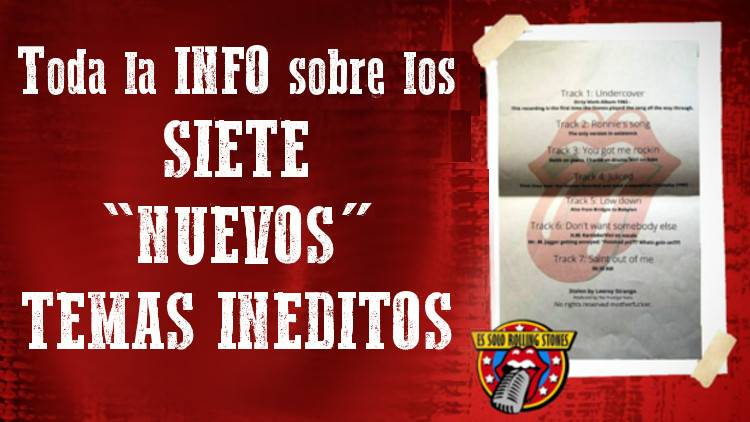 Toda la INFO sobre los 7 nuevos temas inéditos aparecidos